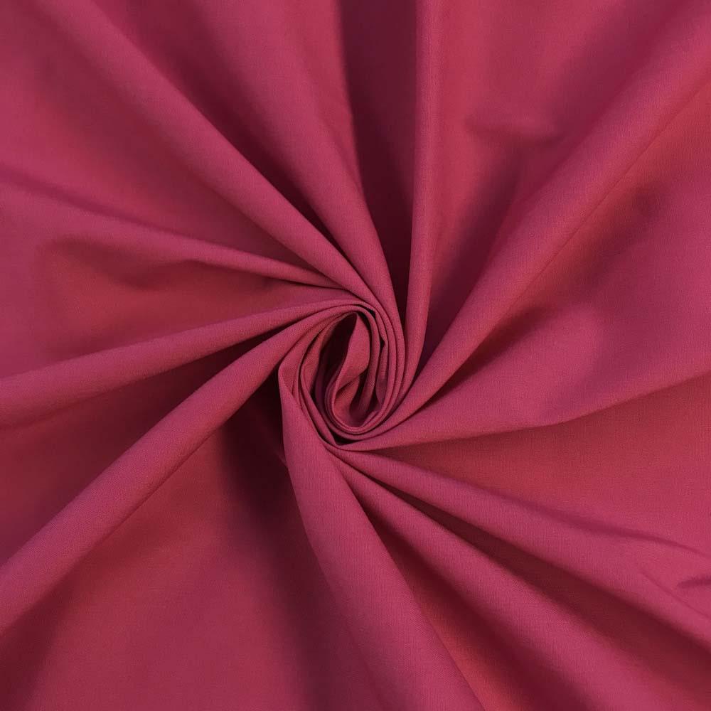 Stretch Broadcloth Rod Pocket Curtains - Fuchsia - Image 3