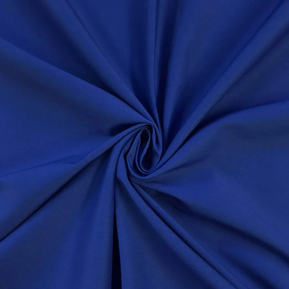 Stretch Broadcloth Rod Pocket Curtains - Royal Blue - Image 3