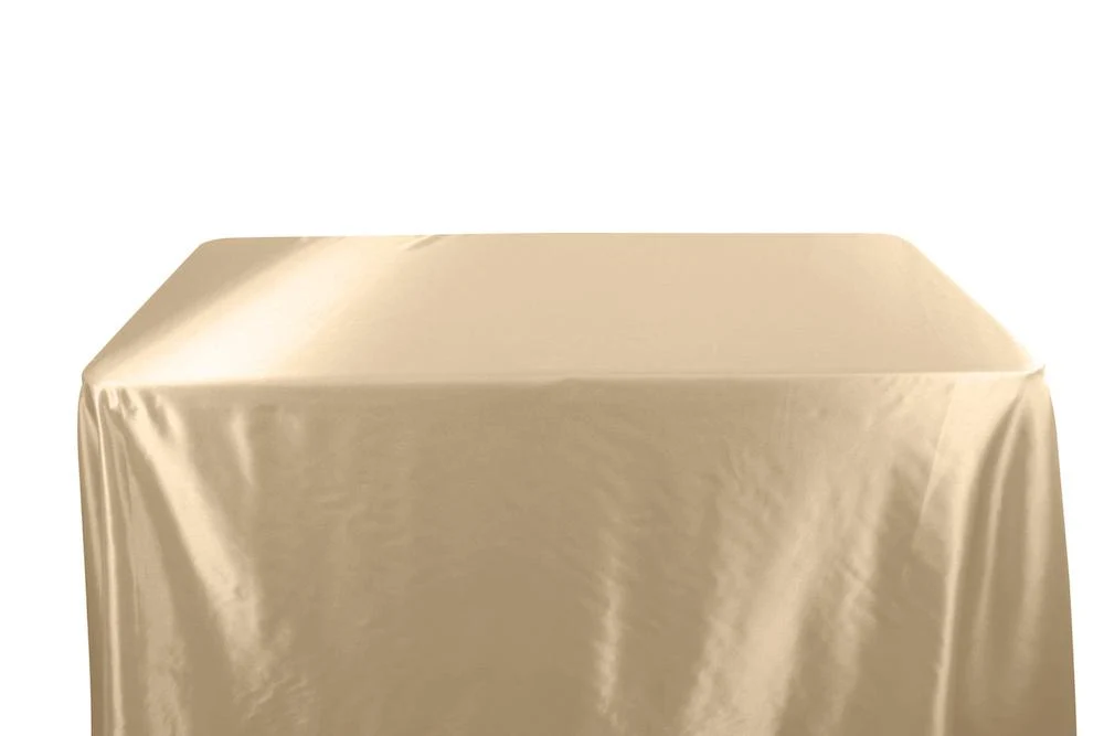 Stretch Charmeuse Satin Banquet Rectangular Table Covers - 6 Feet - Image 4