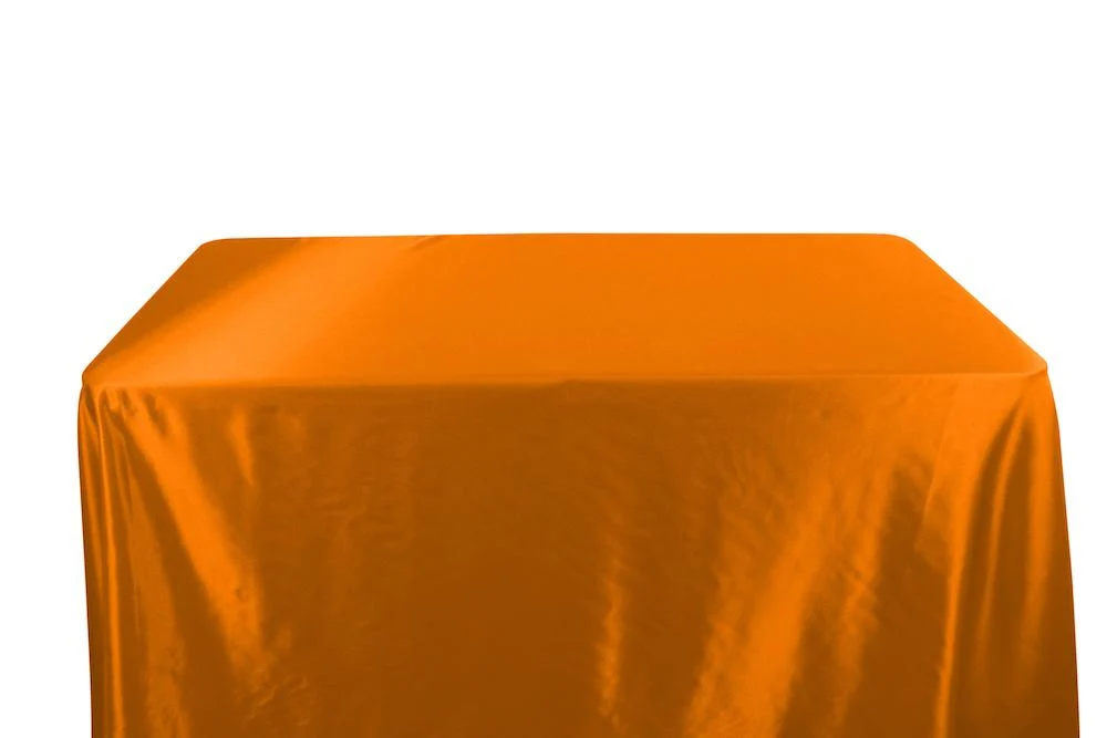 Stretch Charmeuse Satin Banquet Rectangular Table Covers - 8 Feet - Image 8