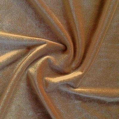 Stretch Velvet Rod Pocket Curtains - Champagne - Image 3