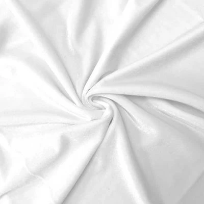 Stretch Velvet Rod Pocket Curtains (All Colors Available) - White - Image 3