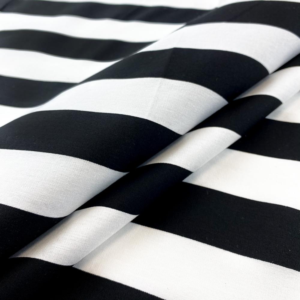 Striped Printed Cotton Poplin - Image 3