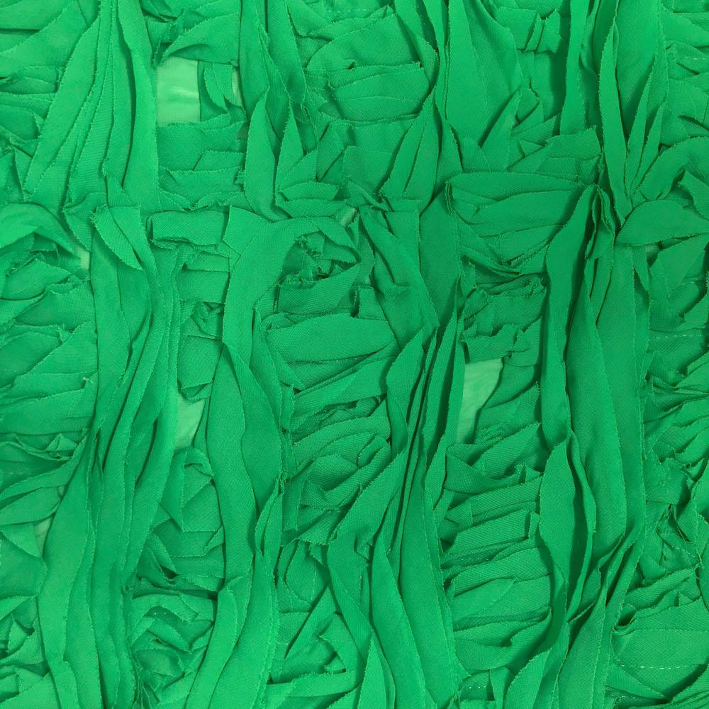 Striped Ruffle Chiffon Embroidery - Image 13