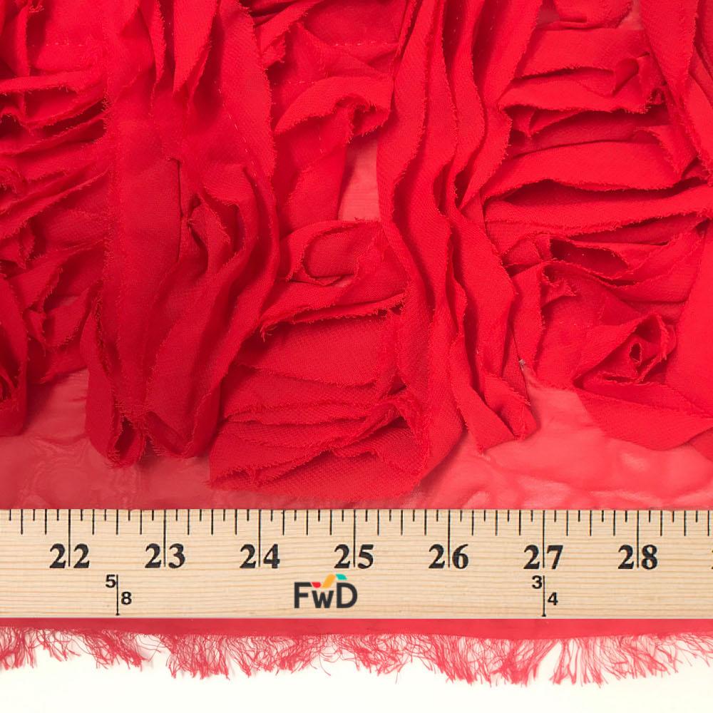 Striped Ruffle Chiffon Embroidery - Image 22
