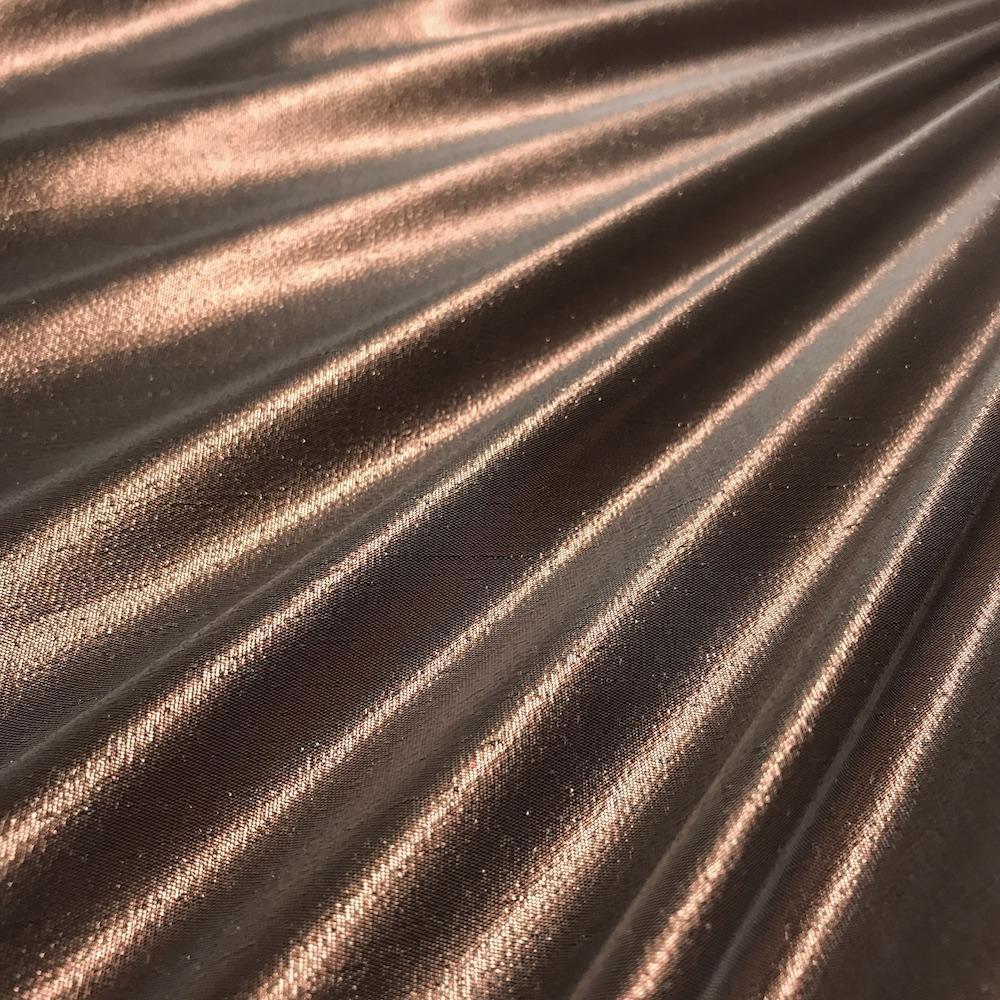 Tissue Lame Rod Pocket Curtains - Bronze - Image 3