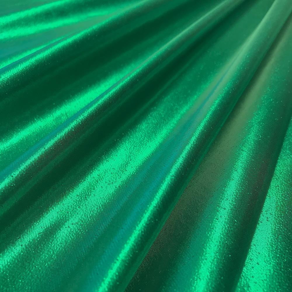 Tissue Lame Rod Pocket Curtains - Kelly Green - Image 3