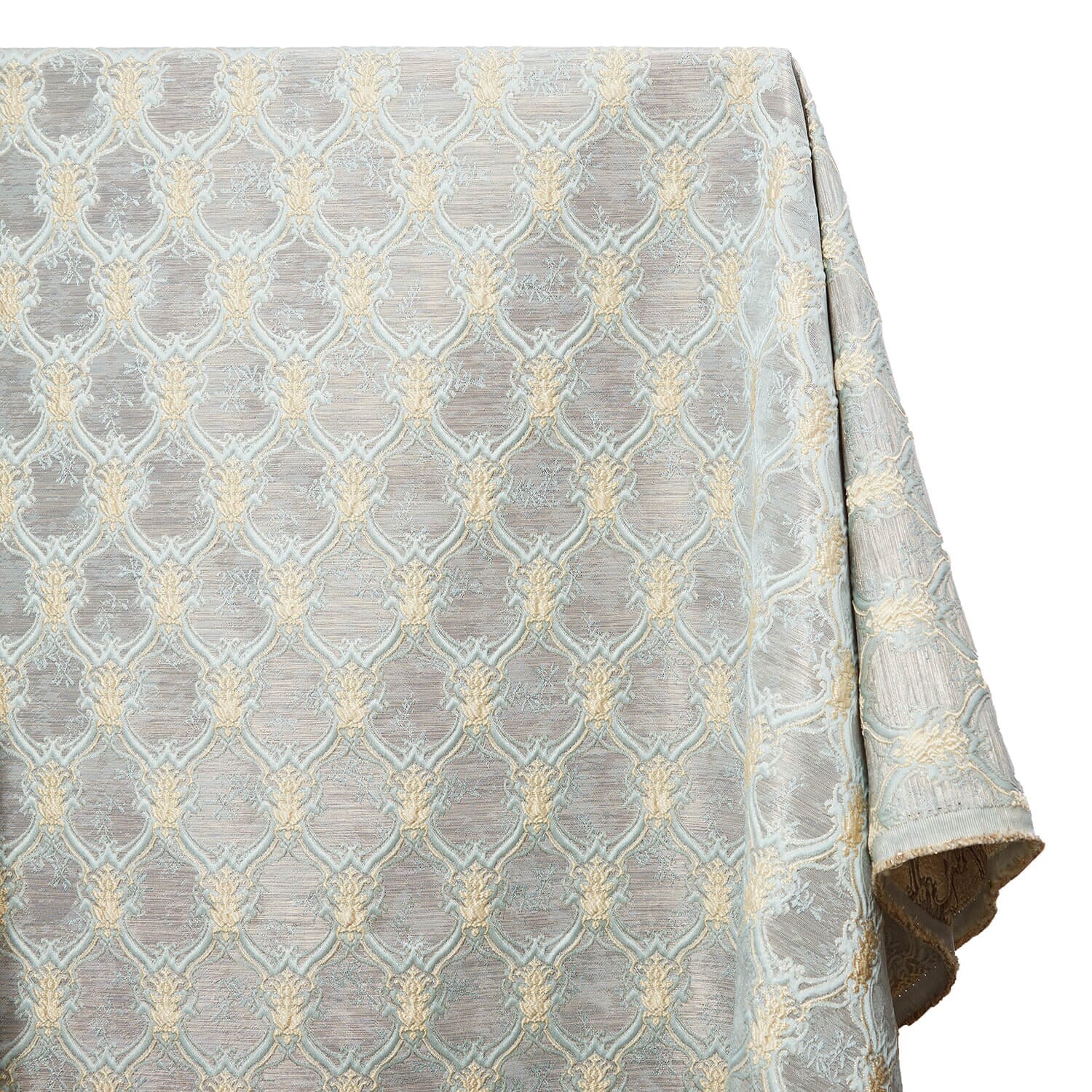 Trellis Geometric Extra Wide Two Tone Metallic Jacquard - Image 6