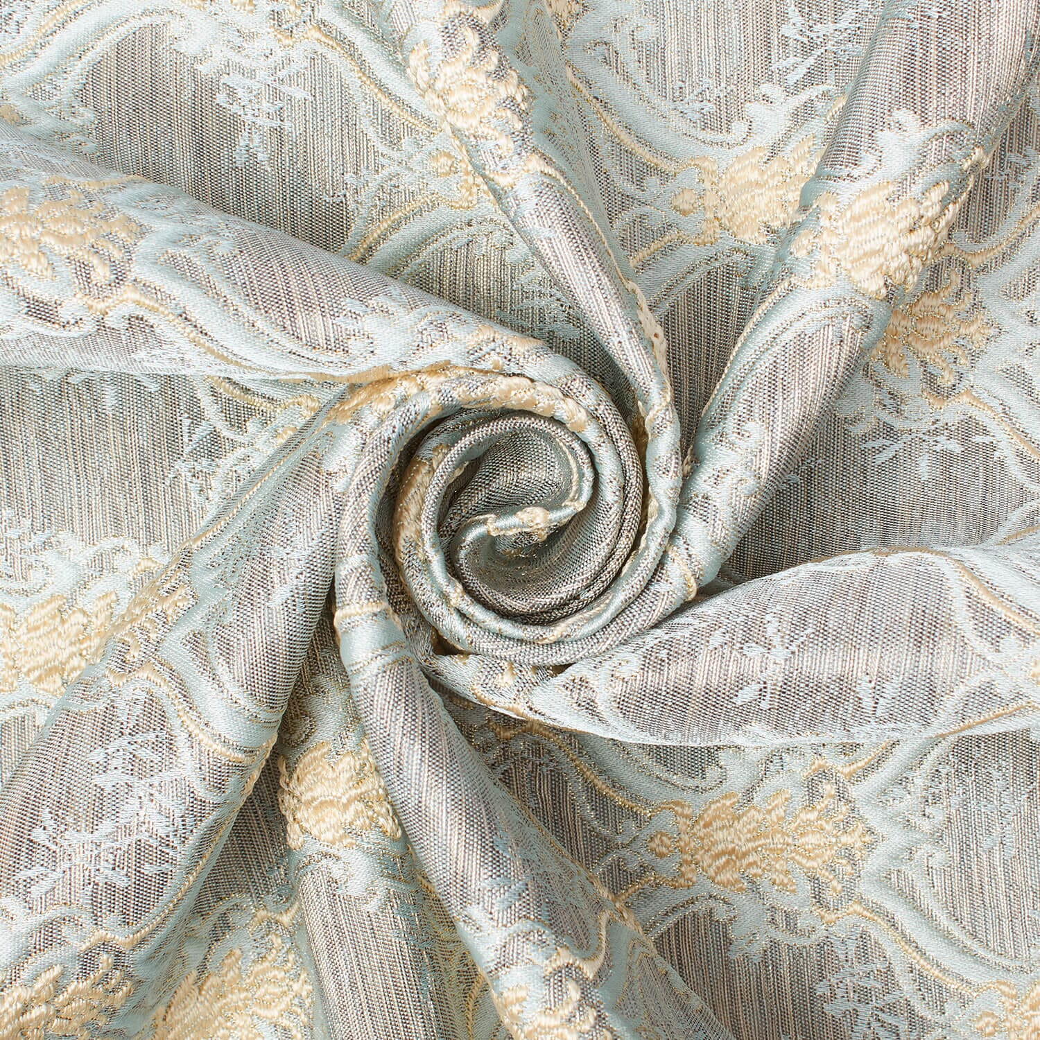 Trellis Geometric Extra Wide Two Tone Metallic Jacquard - Image 7