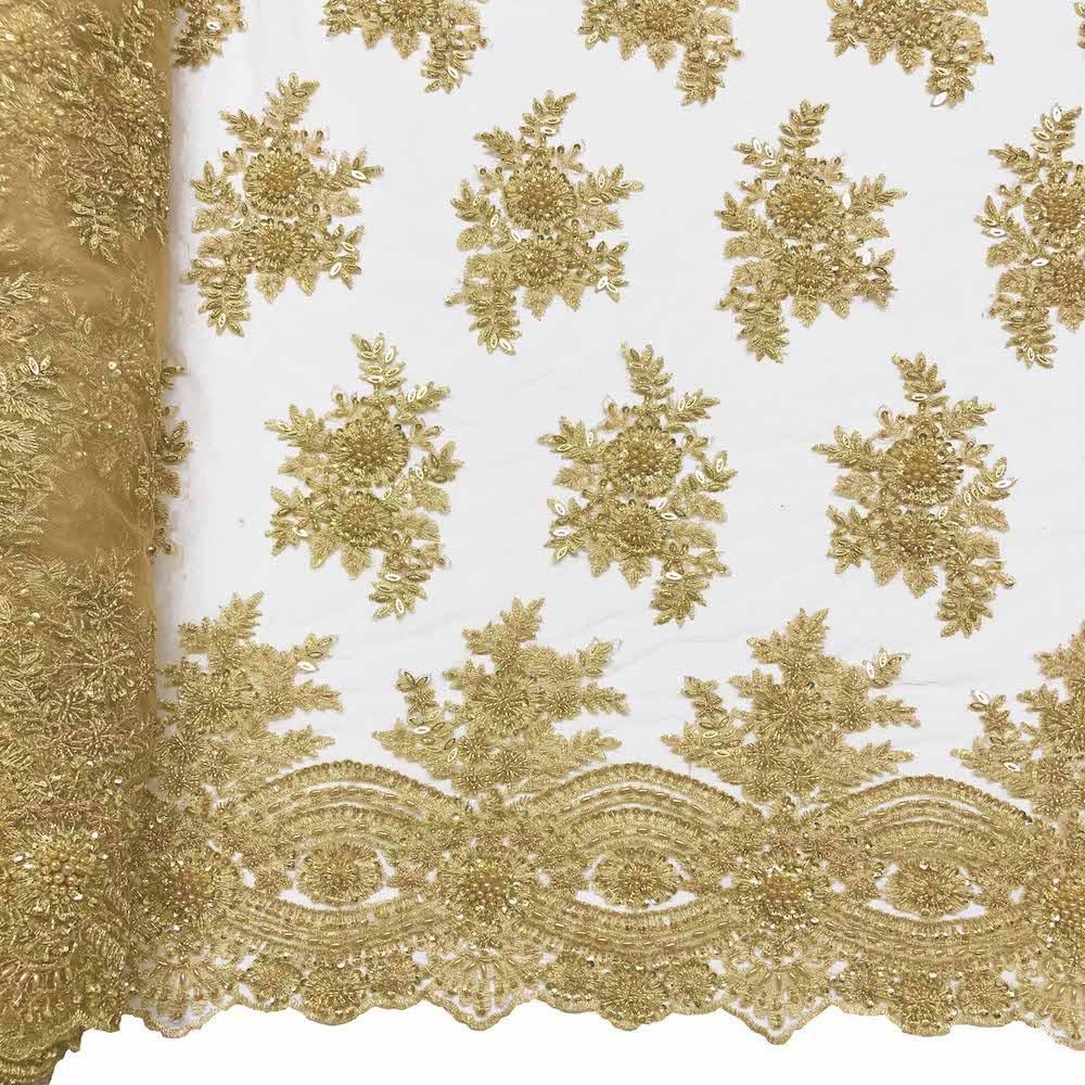 Viburnum Bridal Lace Beaded Fabric - Image 32