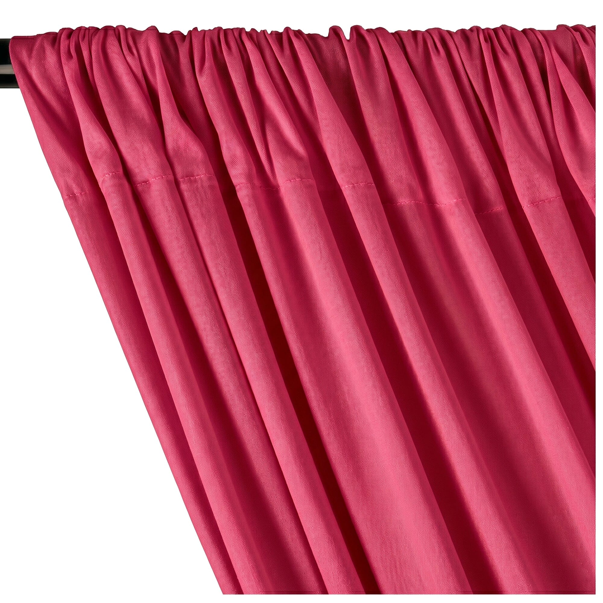 Yorkshire Natural Linen Rod Pocket Curtains - American Beauty - Image 2
