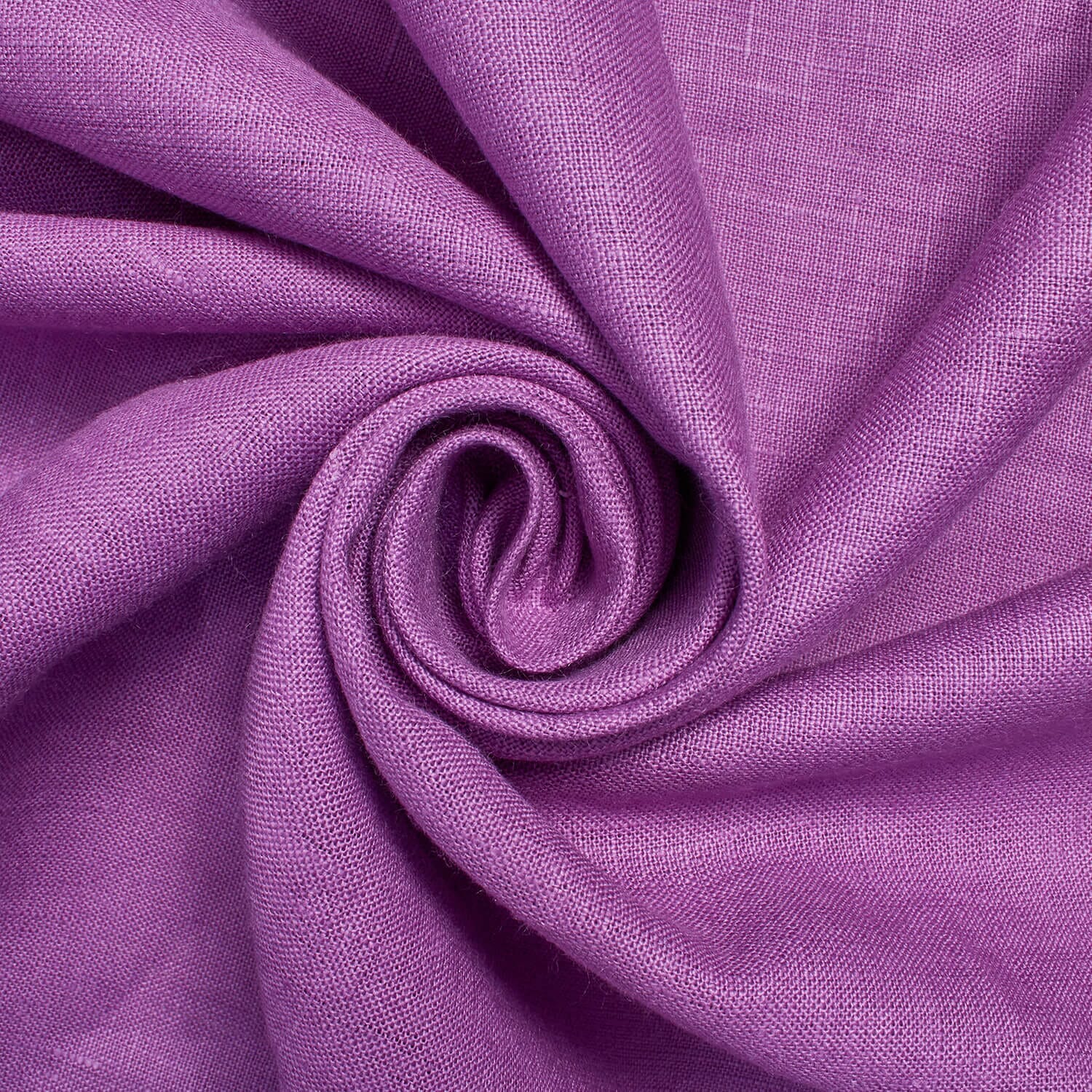Yorkshire Natural Linen Rod Pocket Curtains - Lilac - Image 3