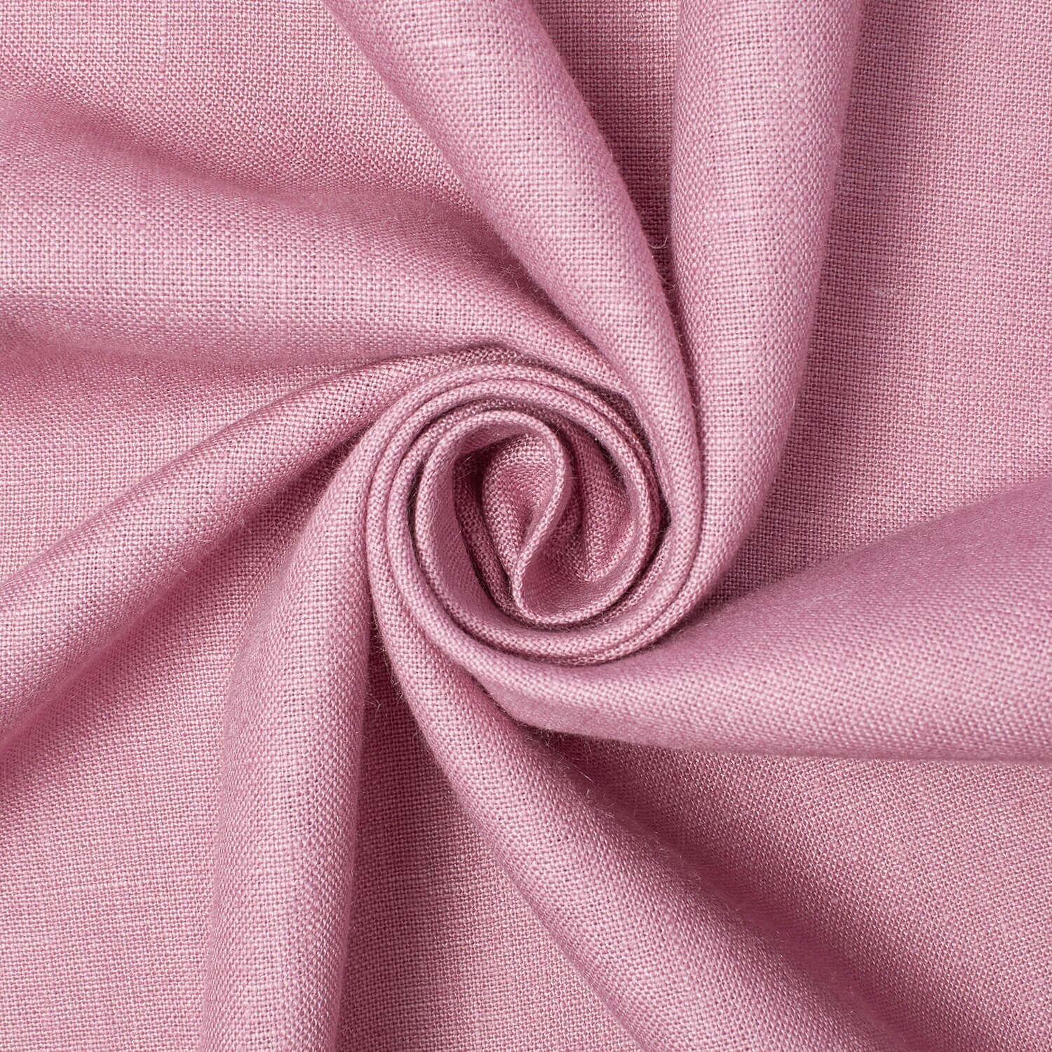 Yorkshire Natural Linen Rod Pocket Curtains - Mauve - Image 3