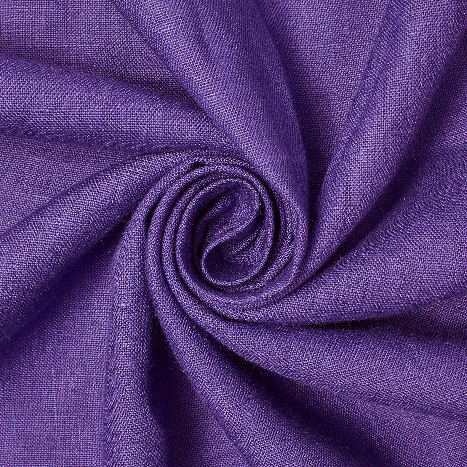 Yorkshire Natural Linen Rod Pocket Curtains - Purple - Image 3