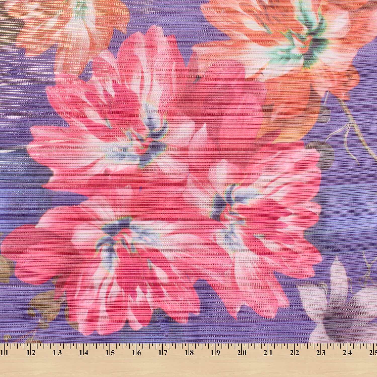 Zari Metallic Chiffon Jacquard - Hibiscus Print - Image 13